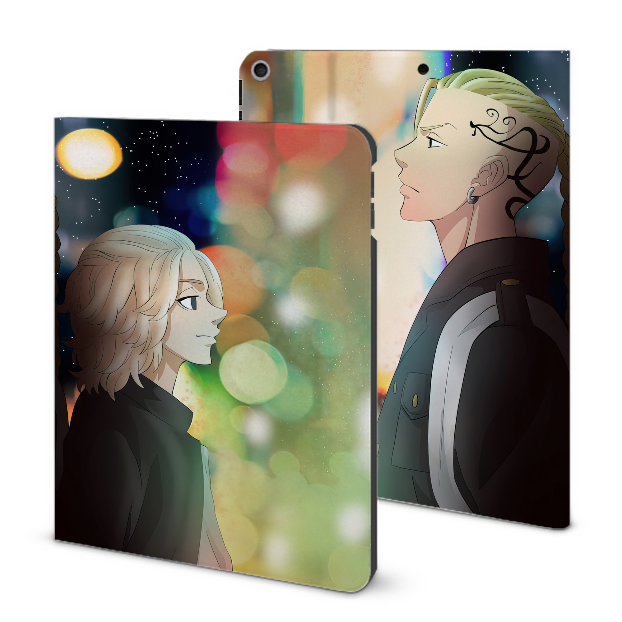 （画像用） 東京リベンジャーズ Tokyo Revengers IPad ケース ブック型 PUレザー TPU 耐衝撃 軽量 薄型 ペン収納なし 全面保護 IPad 各モデル対応